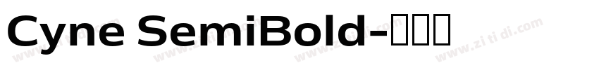 Cyne SemiBold字体转换 Cyne SemiBold字体转换